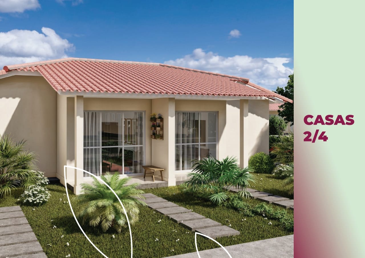Casa de 2 quartos com possibilidade de ampliação em condomínio fechado com  infraestrutura de lazer completa. Entrada facilitada e financia. Opor - foto 2