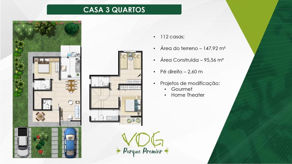 Casas Duplex  (soltas) de 3 suítes  em Condomínio fechado com toda infraestrutura de lazer completo. Imóvel pronto para morar. - foto 16