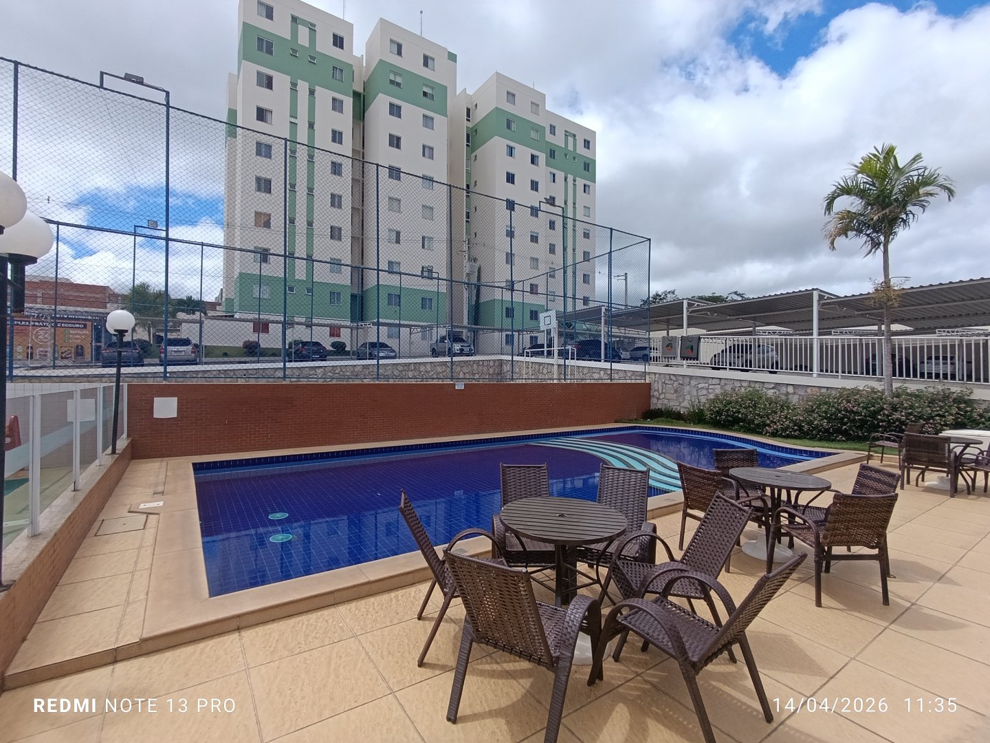 Apartamento de 3 quartos sendo 1 suite completamente mobiliado para alugar no Residencial Cidadela com piscina e portaria 24h, Vitória da Conquis - foto 15