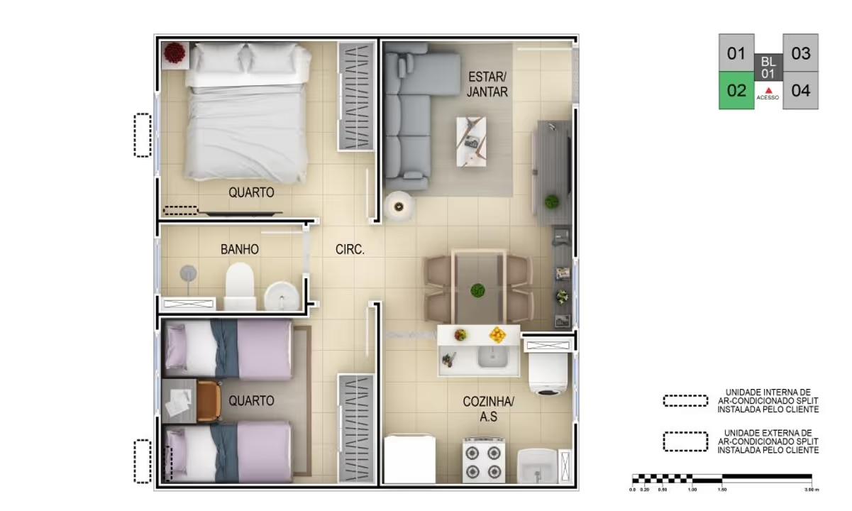 Vendo Apartamento no 1º andar no Vitória Belvedere, Primavera, Vitória da Conquista, BA - foto 19