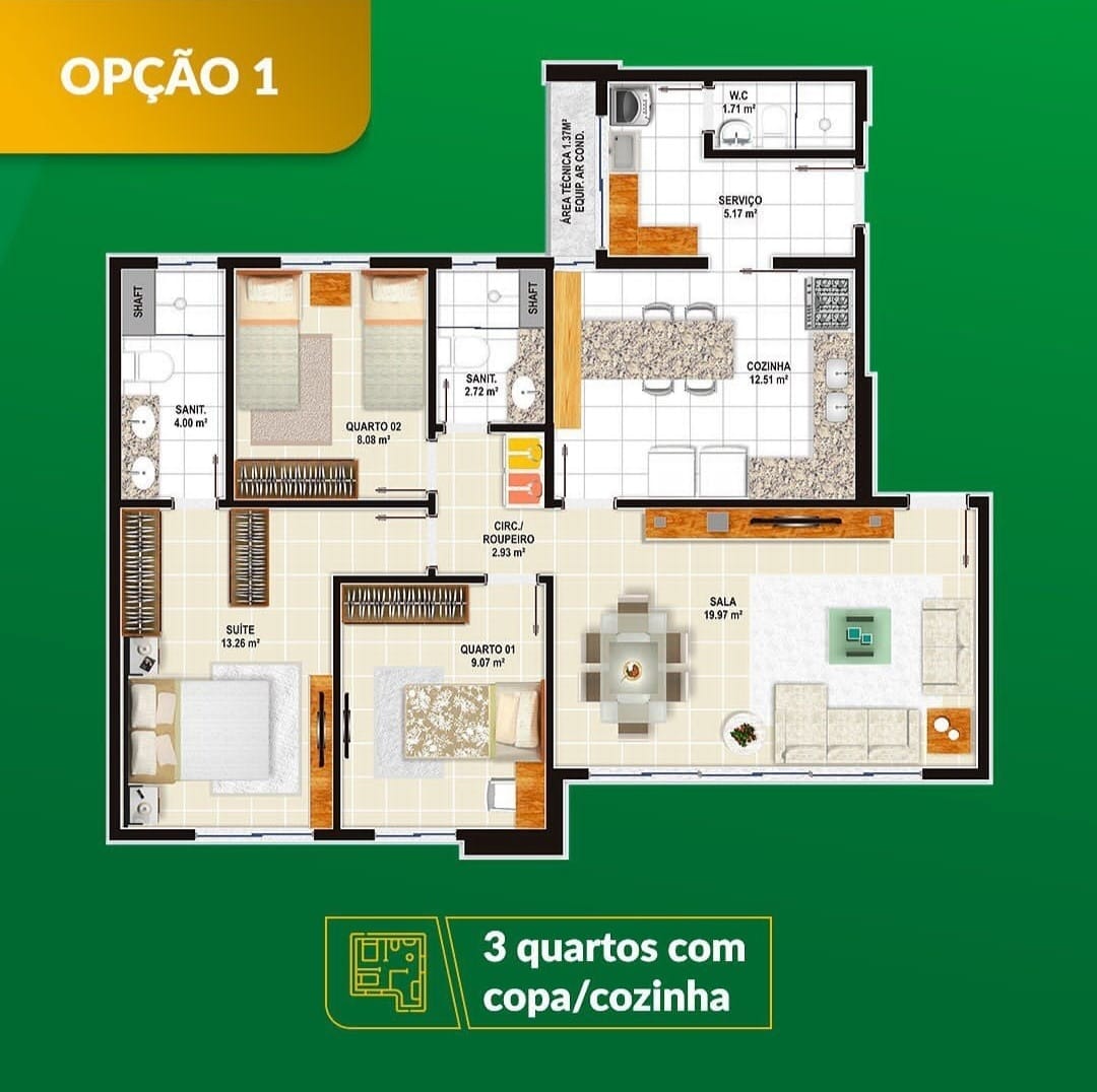 Apartamento com 3/4 sendo 1 suíte reversível para 4/4 2 vagas de garagem na Av. J Pedral próximo ao Boulevard Shopping. Boa Vista - Vitória da Co - foto 19