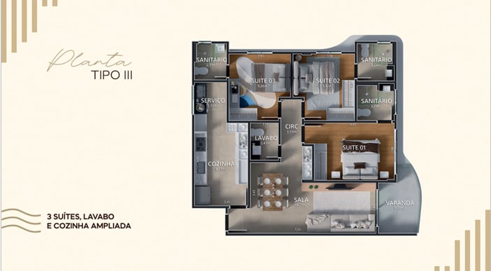 Apartamento na planta, entrega em 2030 em excelente localização, várias plantas no Candeias com até 3 suítes, Vitória da Conquista Ba - foto 19