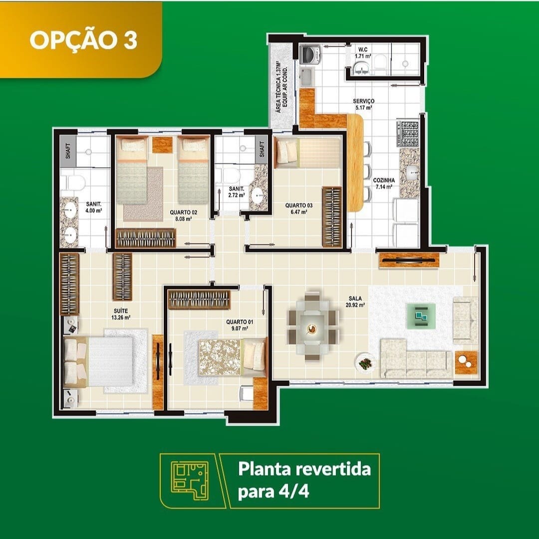 Apartamento com 3/4 sendo 1 suíte reversível para 4/4 2 vagas de garagem na Av. J Pedral próximo ao Boulevard Shopping. Boa Vista - Vitória da Co - foto 21