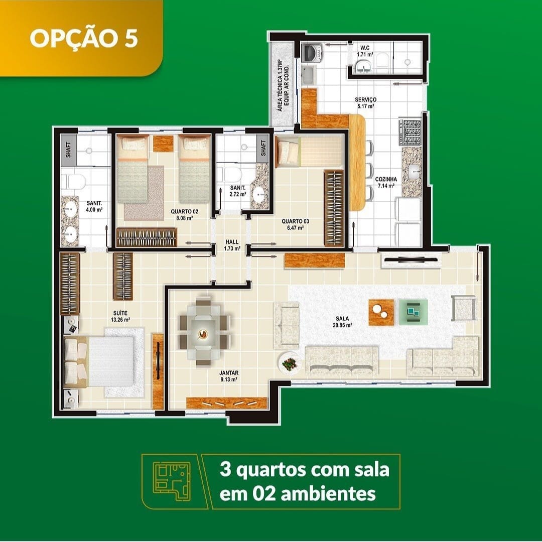 Apartamento com 3/4 sendo 1 suíte reversível para 4/4 2 vagas de garagem na Av. J Pedral próximo ao Boulevard Shopping. Boa Vista - Vitória da Co - foto 23
