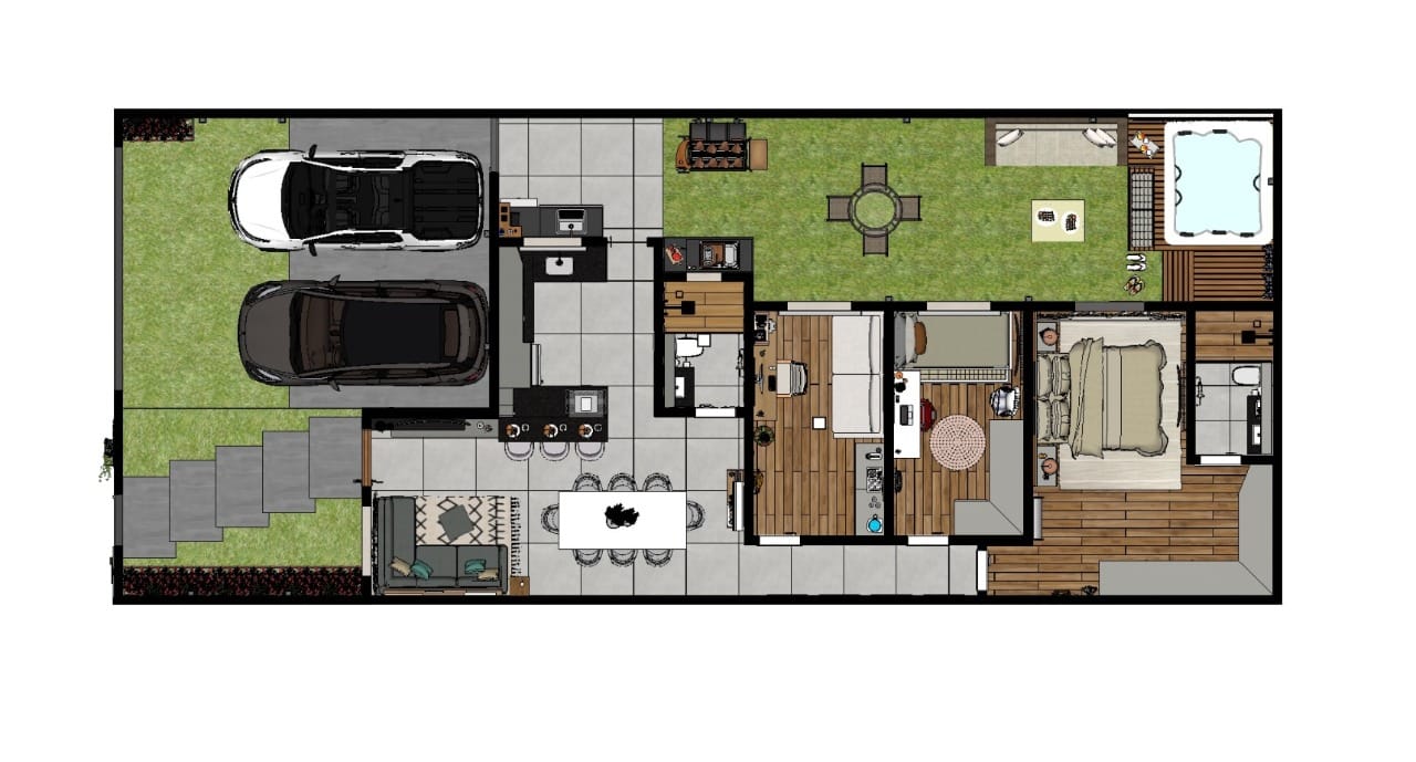 Casa nova, moderna no Bairro Boa Vista, com 3 quartos 1 suite, sala com pé direito duplo, banheira de hidromassagem + área gourmet (OPCIONAL), no - foto 24