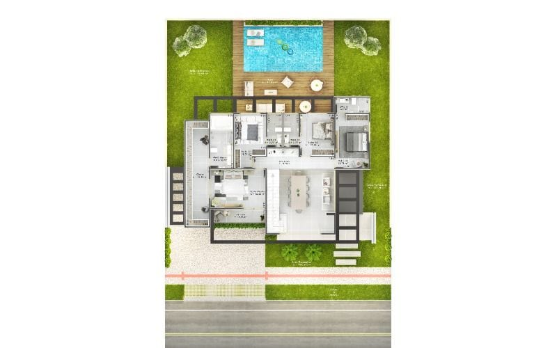 Domus Residencial com 5 suítes + dependência completa - foto 24