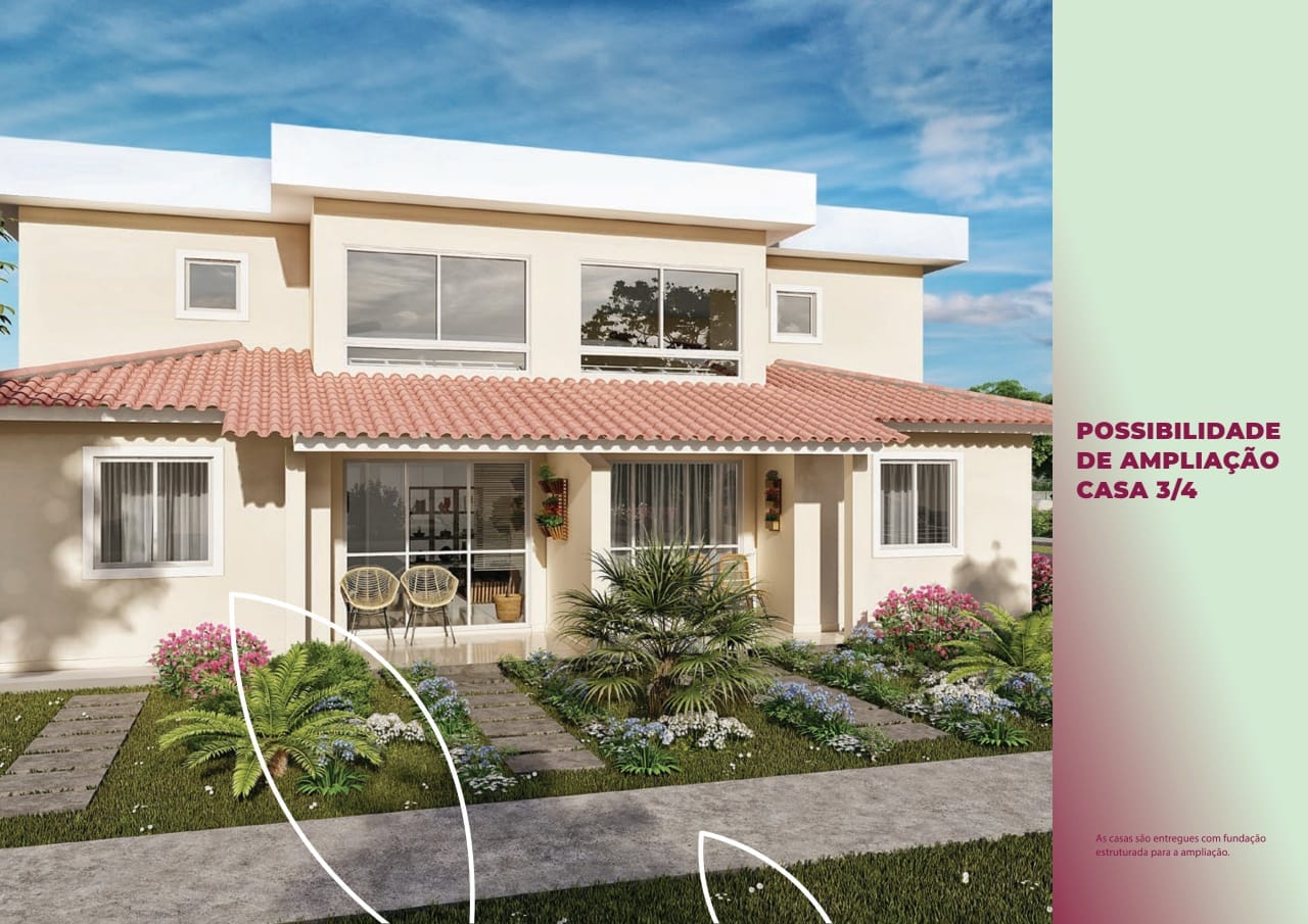Casa de 3 quartos em condomínio com toda infraestrutura de lazer completa. Entrada facilitada e pode ser financiada. Últimas unidades... Aproveit - foto 3