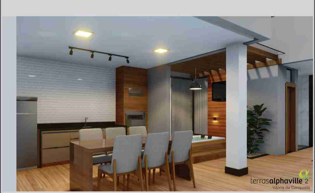 Casa 3 suítes, sala cozinha e gourmet com planejados alto padrão Alphaville II condomínio com infraestrutura completa de lazer - foto 29