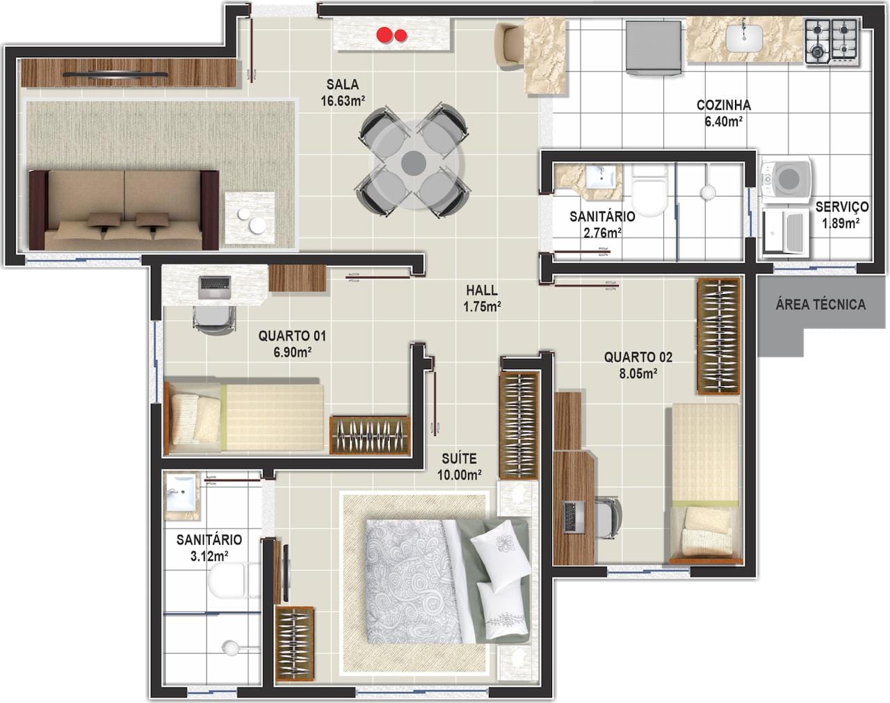 Apartamento pronto de 3 quartos 1 suíte com piso e documentos grátis  à venda, Candeias, Vitória da Conquista, BA - foto 30