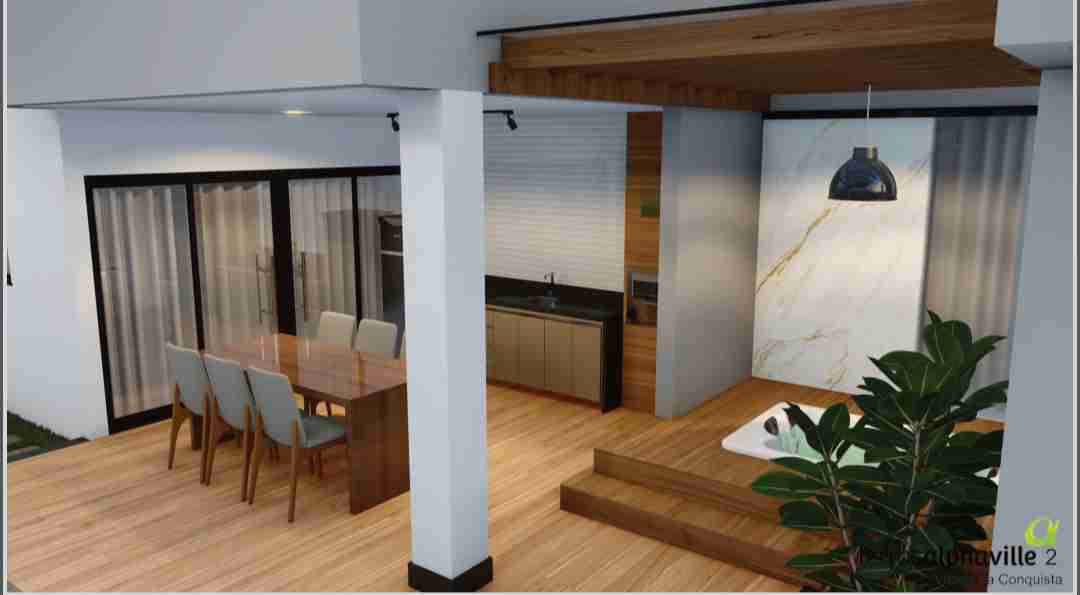 Casa 3 suítes, sala cozinha e gourmet com planejados alto padrão Alphaville II condomínio com infraestrutura completa de lazer - foto 30