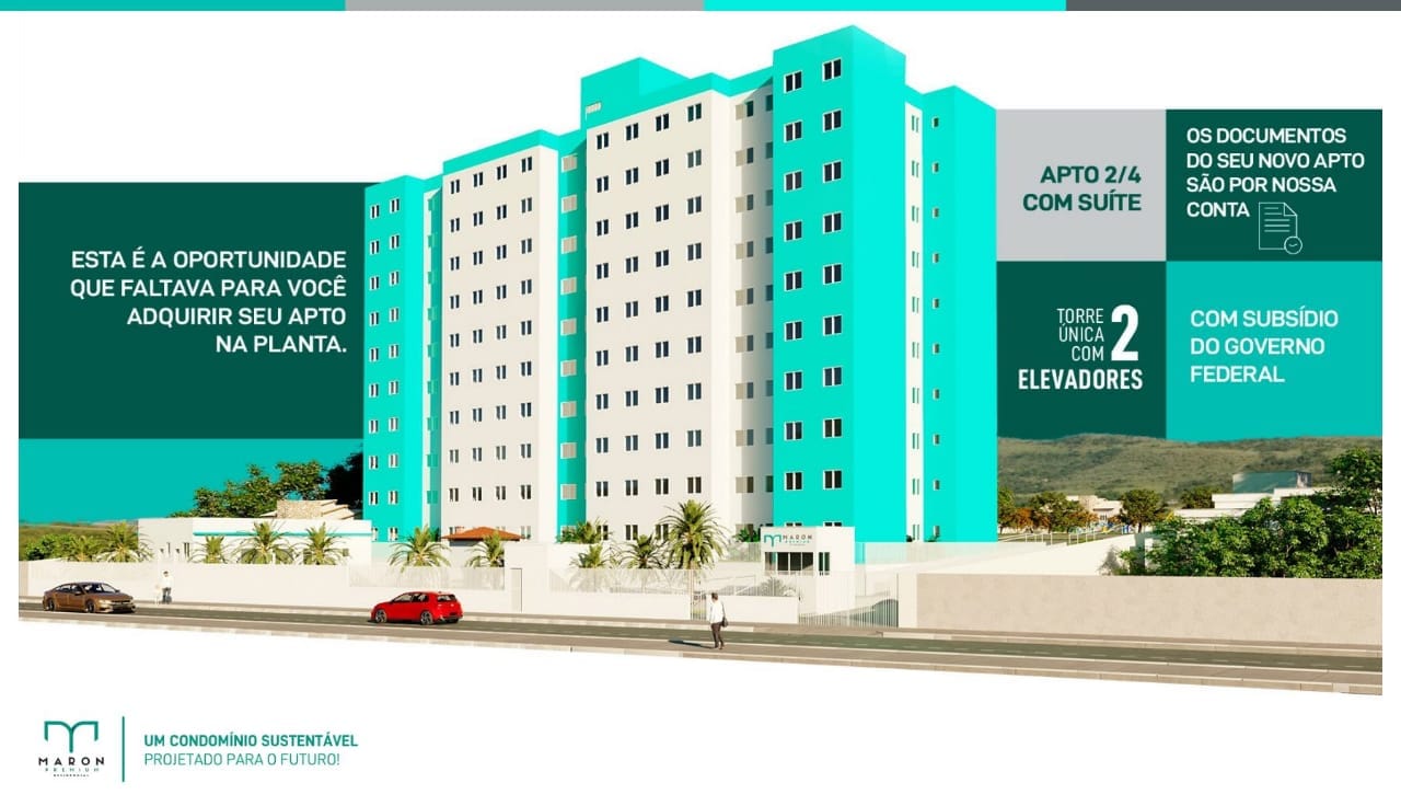 Apartamento 5º andar de 2 quartos 1 suíte, com elevadores em condomínio com  lazer completo, Alto Maron, Vitória da Conquista. - foto 4