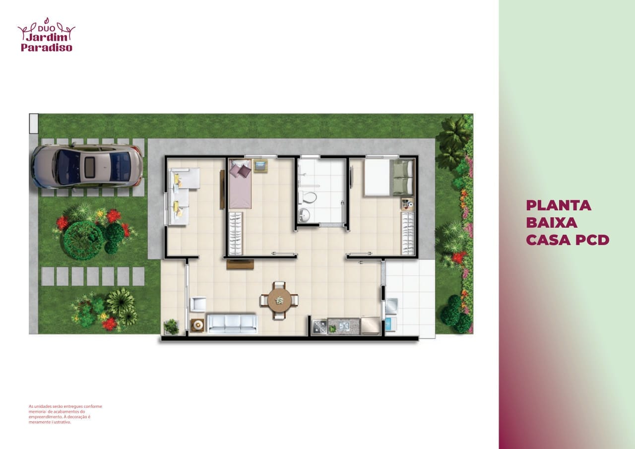 Casa de 2 quartos com possibilidade de ampliação em condomínio fechado com  infraestrutura de lazer completa. Entrada facilitada e financia. Opor - foto 4