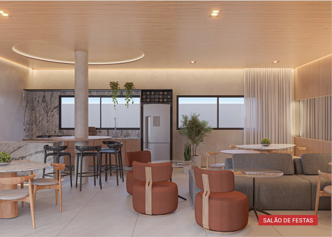 Apartamento na planta de 2 quartos reversível para 3 quartos em condomínio fechado com lazer completo no Alto da Boa Vista, Vitória da Conquista - foto 3