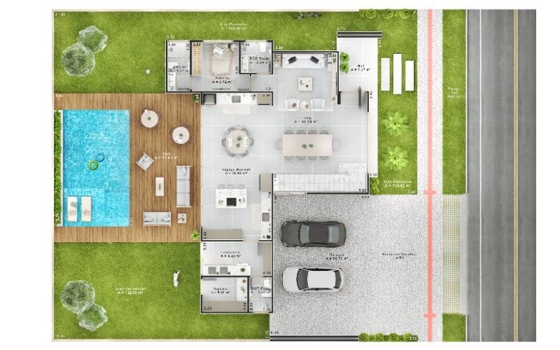 Domus Residencial com 5 suítes + dependência completa - foto 5
