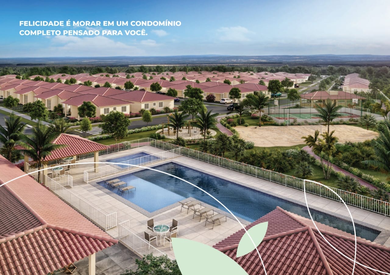 Casa de 2 quartos com possibilidade de ampliação em condomínio fechado com  infraestrutura de lazer completa. Entrada facilitada e financia. Opor - foto 5