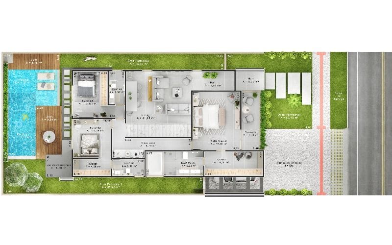 Última casa disponível para venda Casa com 4 suítes = dependência completa em condomínio fechado no Candeias, alto padrao, Candeias, Vitória da C - foto 6