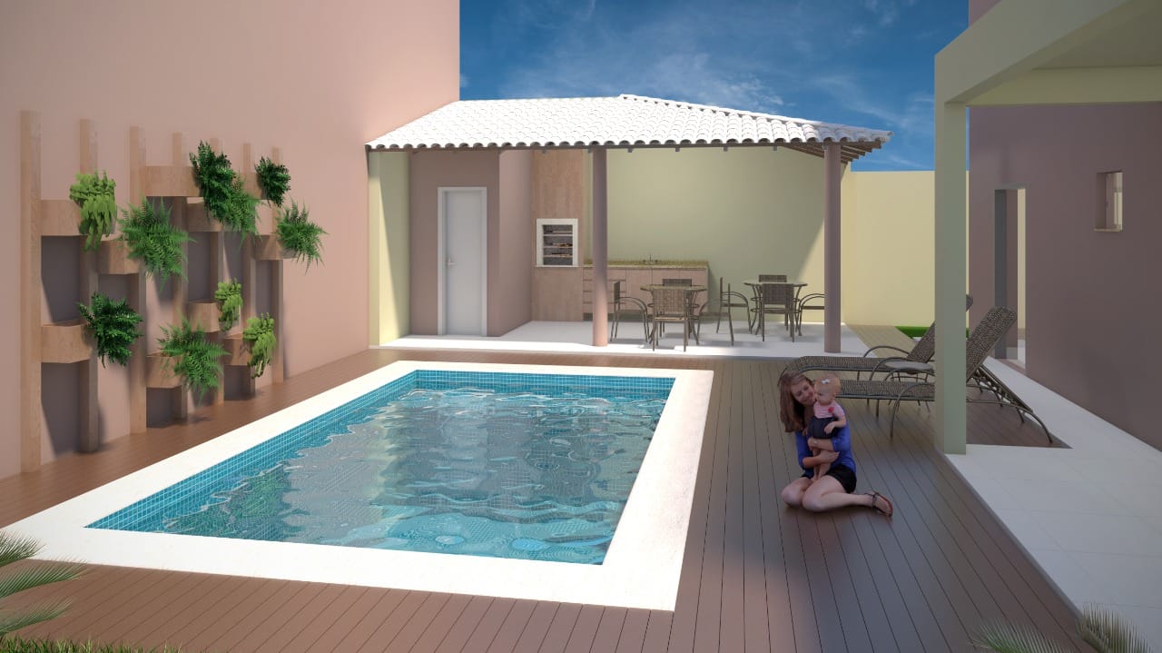 Casa duplex de 3 quartos sendo 2 suítes, piscina, espaço gourmet com churrasqueira depósito e banheiro externo à venda, Boa Vista, Vitória da Con - foto 8