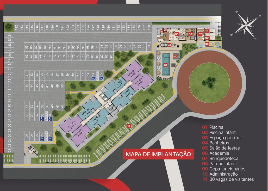 Apartamento na planta de 2 quartos reversível para 3 quartos em condomínio fechado com lazer completo no Alto da Boa Vista, Vitória da Conquista - foto 9