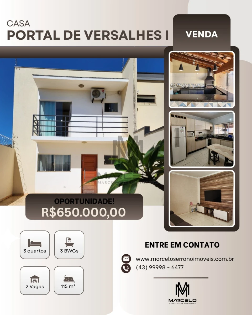 Imagens do imóveis SOBRADO PORTAL DE VERSALHES I