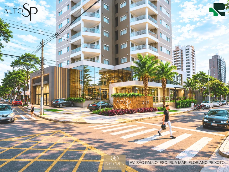 Apartamento ALTO SP | 119 m2 | 3Q sendo 1 Suite | Av. SP esq. rua Mar. Floriano Peixoto | 2 vagas | Zona 07 | Maringá | Entrega 04/2028à venda no