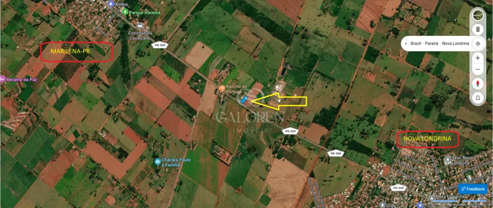 Imagens do imóveis terreno com 4.200 na pr 569 entre nova Londrina e Marilena