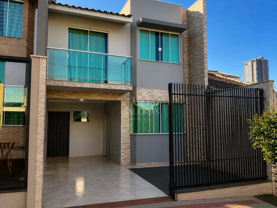 Sobrado com Piscina e Área Gourmet Completa no Jardim Itália | Maringá