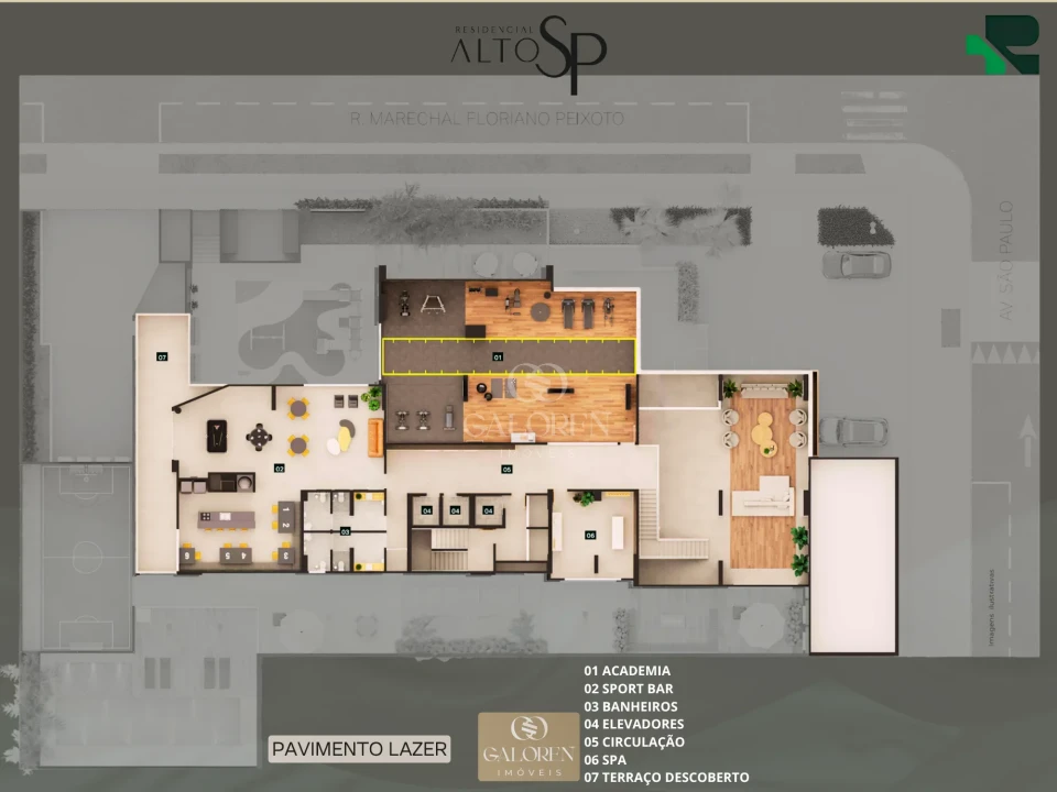 Apartamento ALTO SP | 119 m2 | 3Q sendo 1 Suite | Av. SP esq. rua Mar. Floriano Peixoto | 2 vagas | Zona 07 | Maringá | Entrega 04/2028à venda no