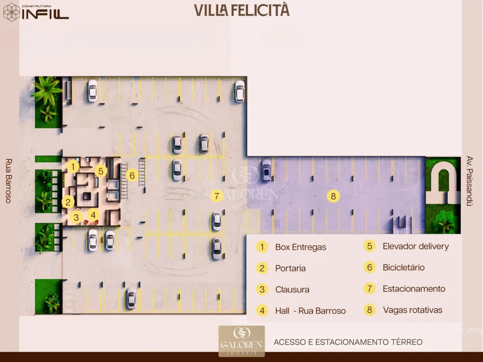 VILLA FELICITÀ | Apartamentos 2Q, 3Q com 1 suite e Studios 1Q com suite na Zona 03 | AIRBNB | Lançamento
