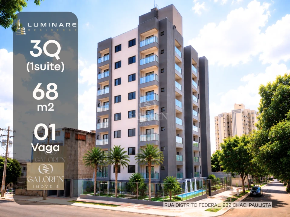 Imagens do imóveis 1.	Luminare Residence — 3Q com suíte em 68m², pronto, lazer completo a 80m da Cerro Azul