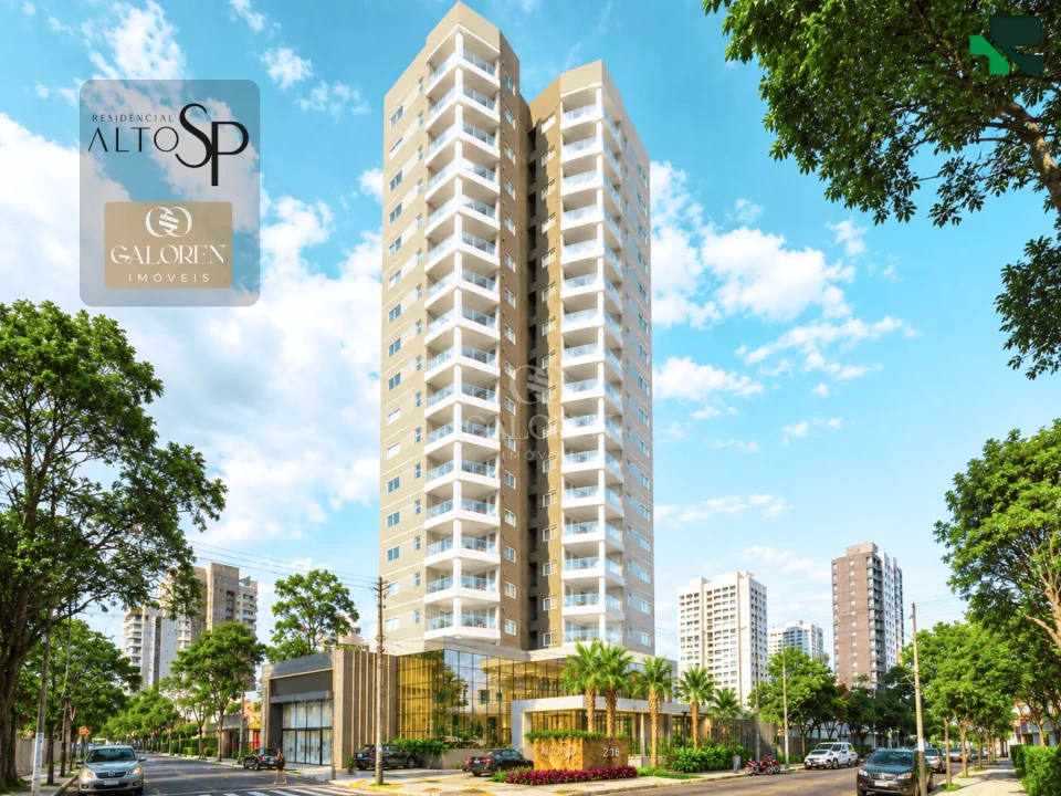 Apartamento ALTO SP | 119 m2 | 3Q sendo 1 Suite | Av. SP esq. rua Mar. Floriano Peixoto | 2 vagas | Zona 07 | Maringá | Entrega 04/2028à venda no