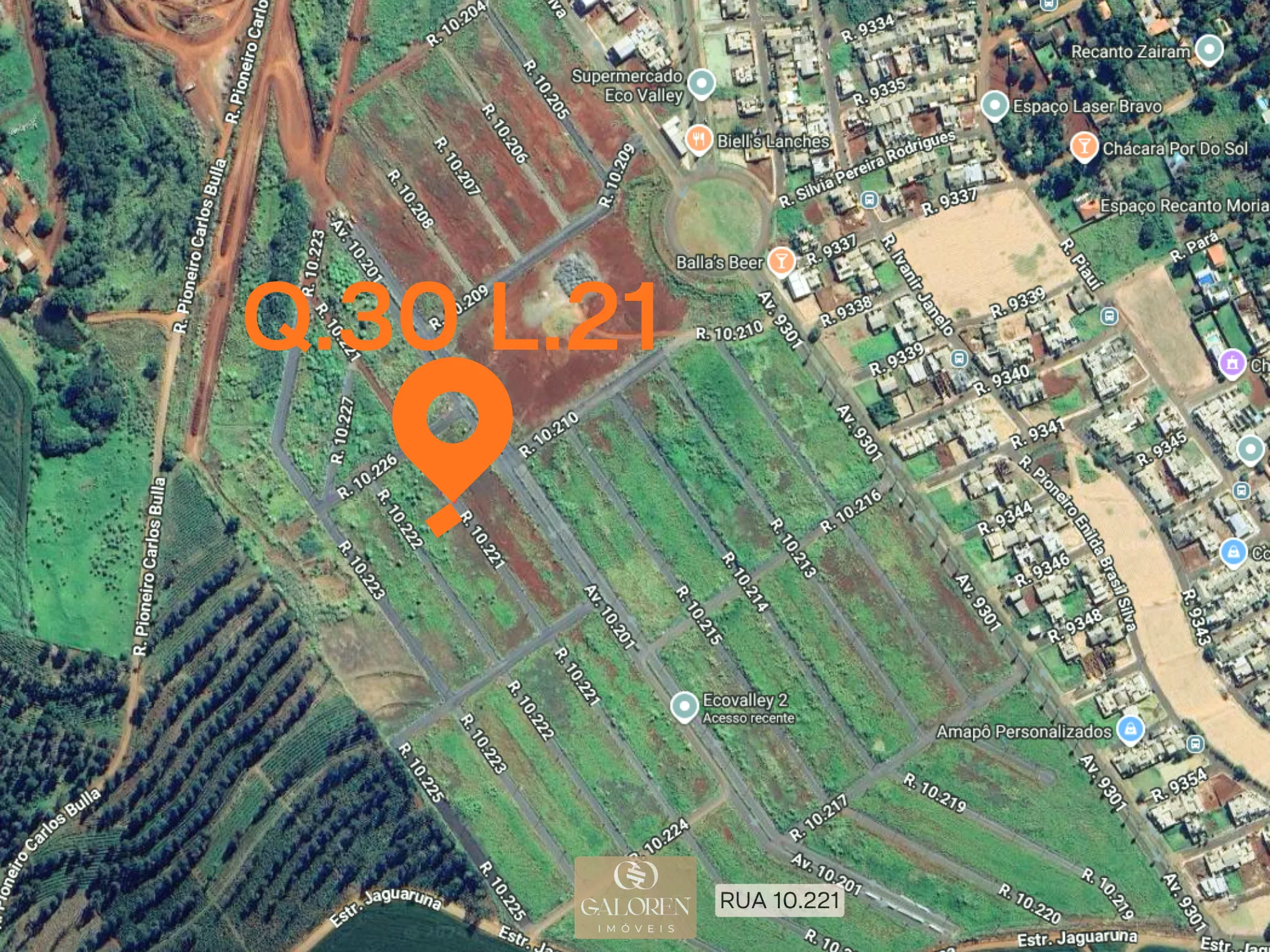Lote a venda | Construa Até 2 Casas | 300m² no Ecovalley II | 16 Min da Catedral de Maringá