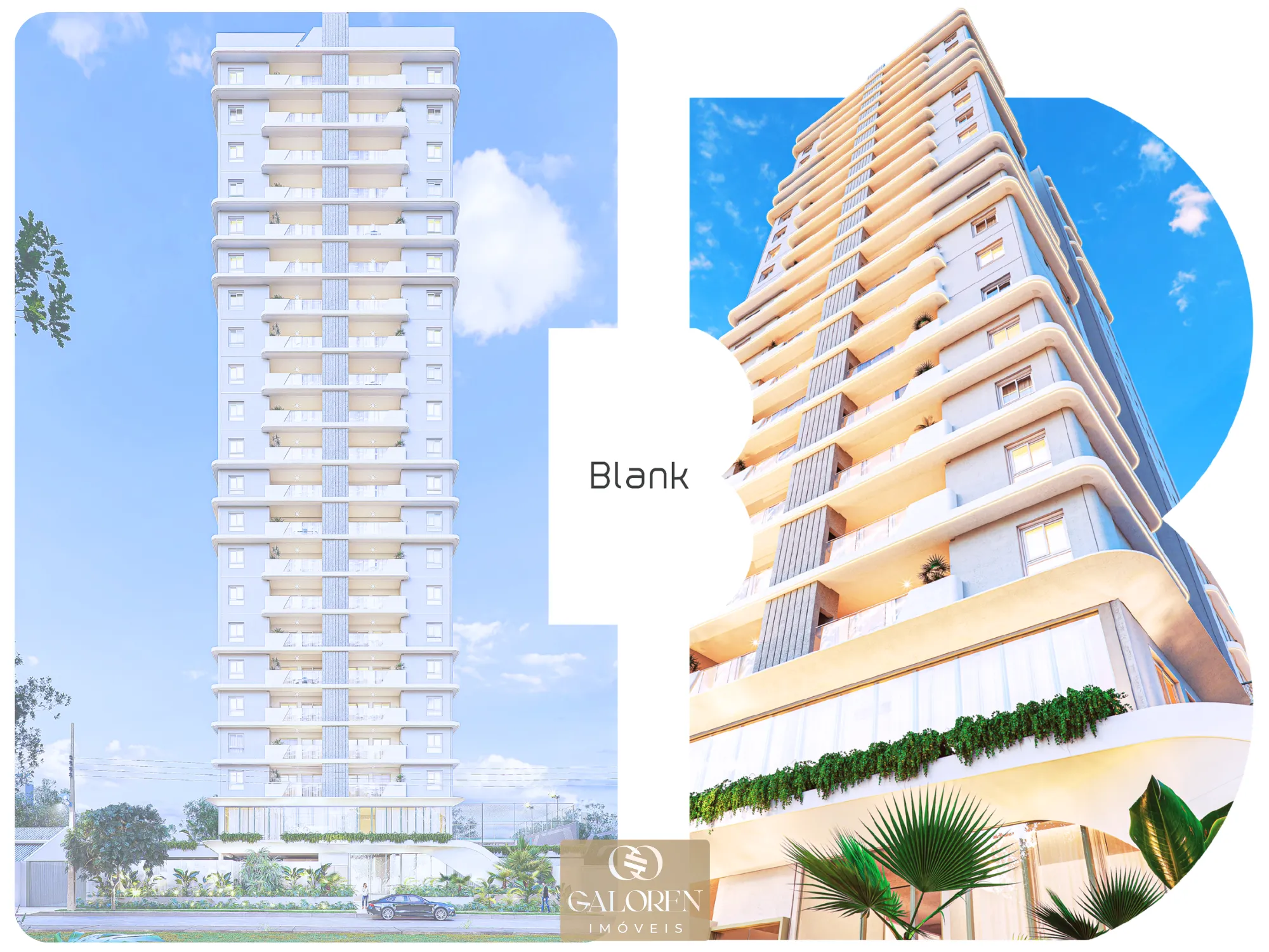 Ap 3Q C/ 1 SUITE | 89 m2 | Zona 03 | BLANK RESIDENCE | ENTREGUE NOV/2026
