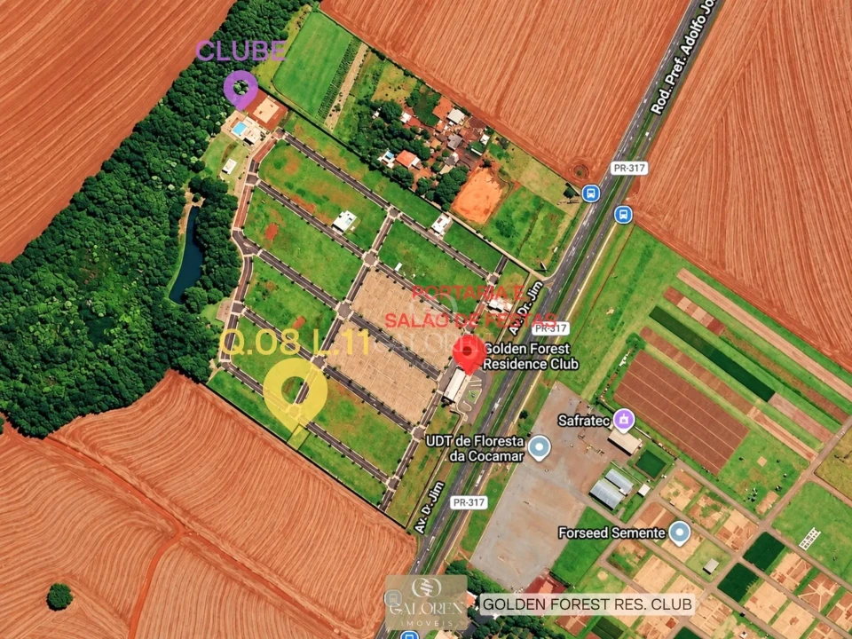 Imagens do imóveis Terreno de 300m² - Condomino Golden Forest - Floresta