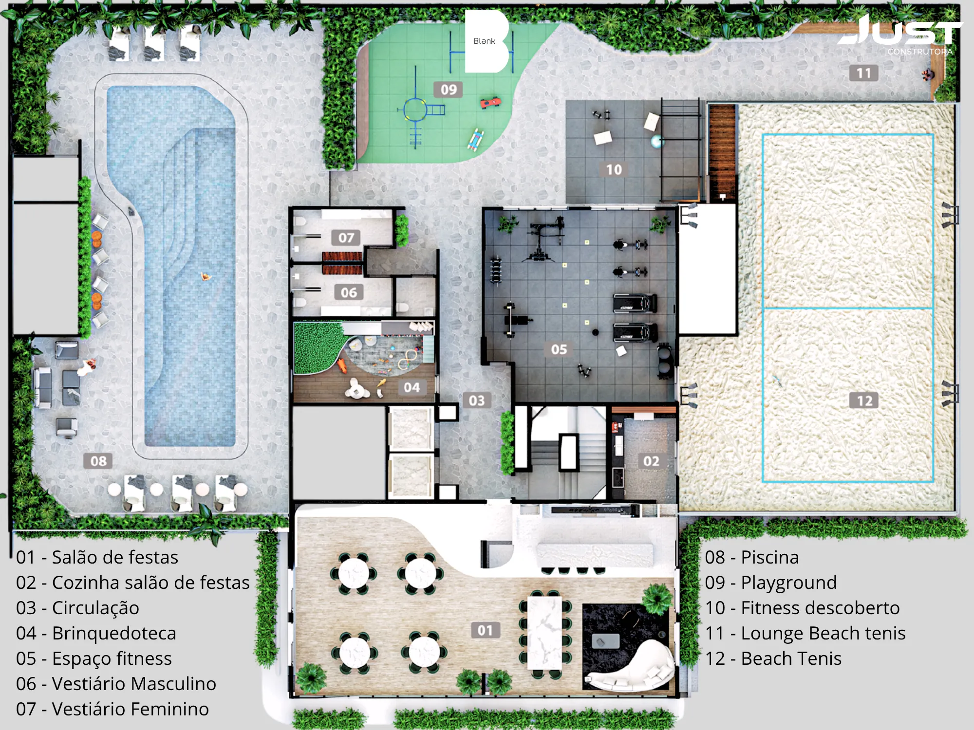 Ap 3Q C/ 1 SUITE | 89 m2 | Zona 03 | BLANK RESIDENCE | ENTREGUE NOV/2026