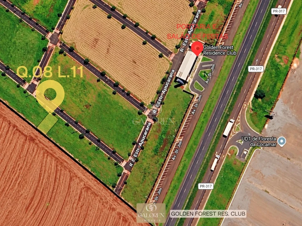 Imagens do imóveis Terreno de 300m² - Condomino Golden Forest - Floresta