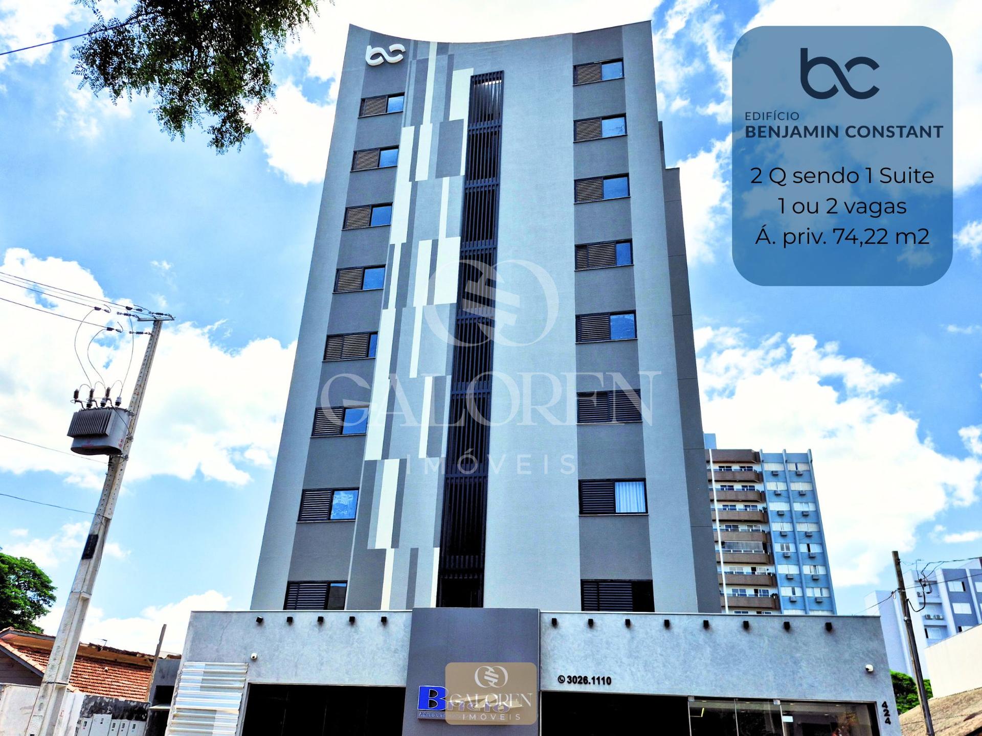 Apartamento 75 m² com 1 vaga  Zona 7, Maringá | Benjamin Constant