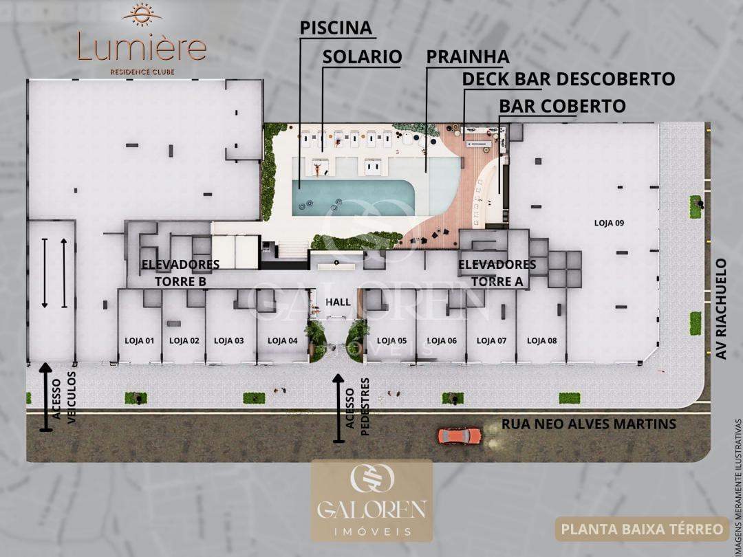 Lumiere Residence Club | 3Q sendo 1 suite | 78,50 m2 privativo Zona 03