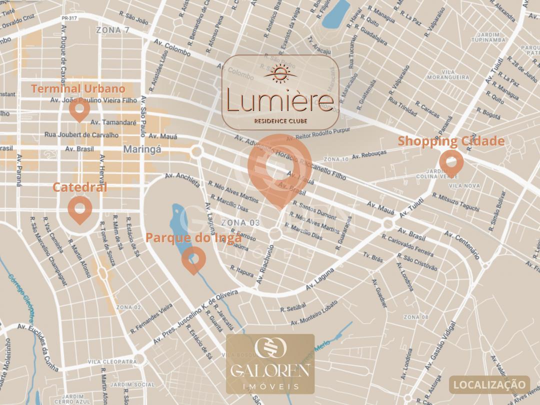 Lumiere Residence Club | 3Q sendo 1 suite | 78,50 m2 privativo Zona 03