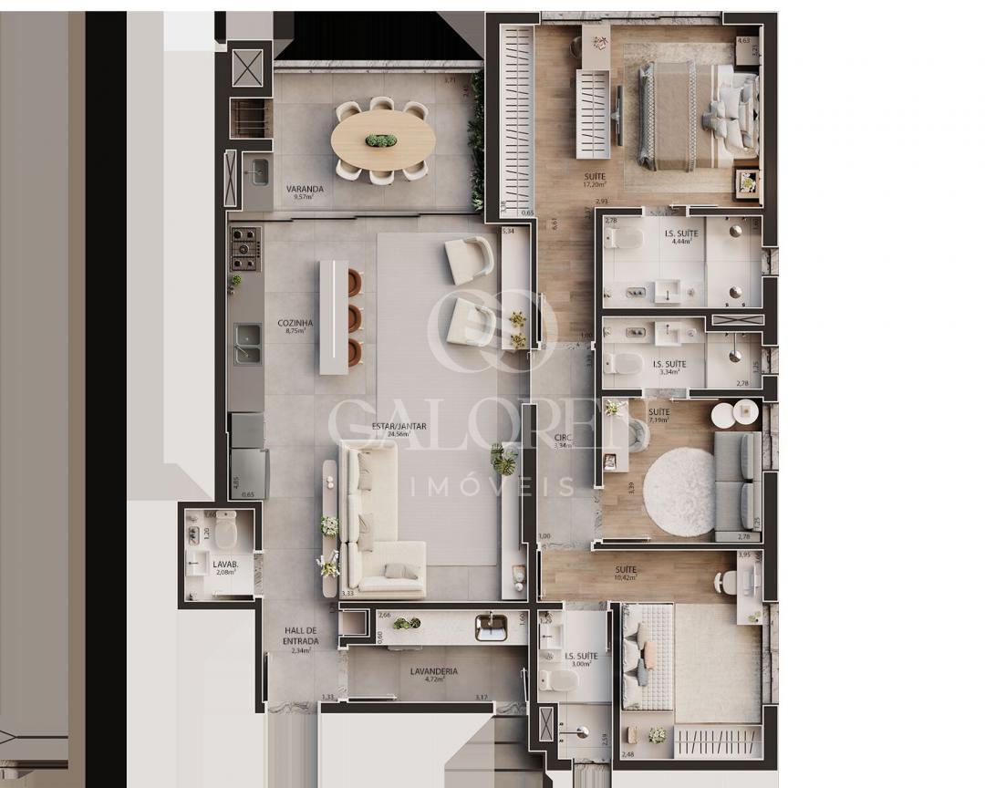 Alto Padrão na Santos Dumont: Apartamentos de 3 Suítes na Zona 1  Maringá