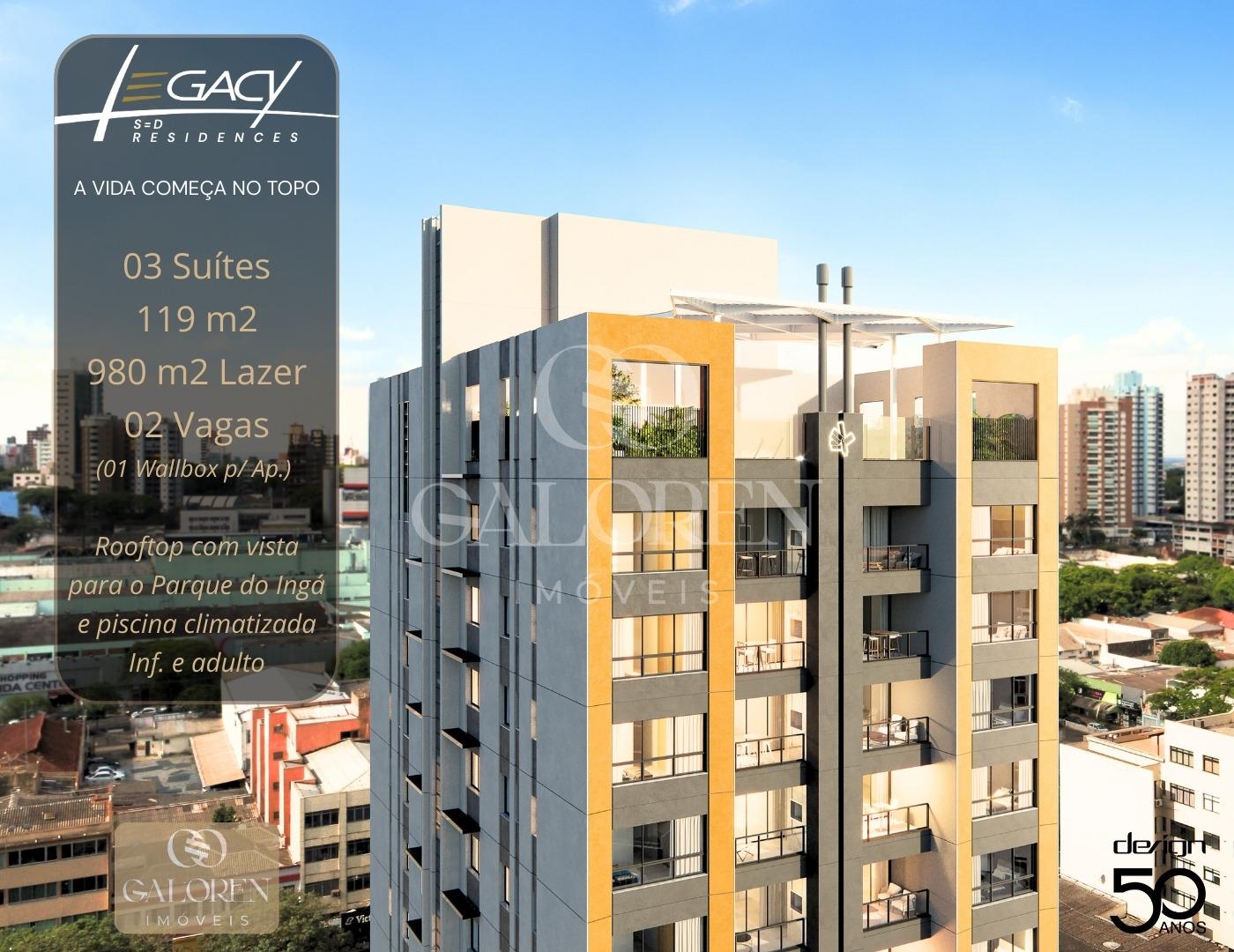 Alto padrão em Maringá, Zona 1  3 Suites, 119 m2 com wallbox