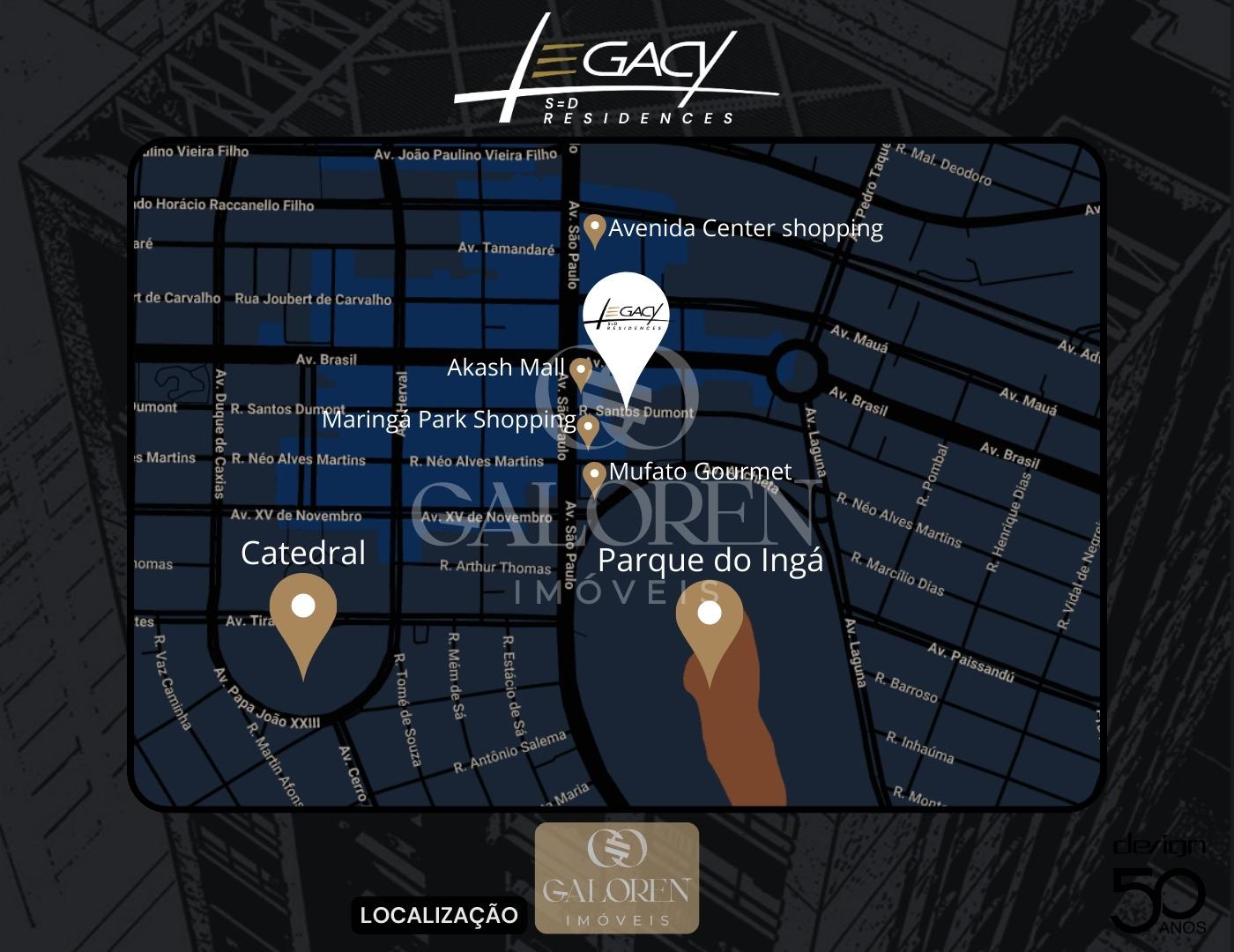 Alto padrão em Maringá, Zona 1  3 Suites, 119 m2 com wallbox