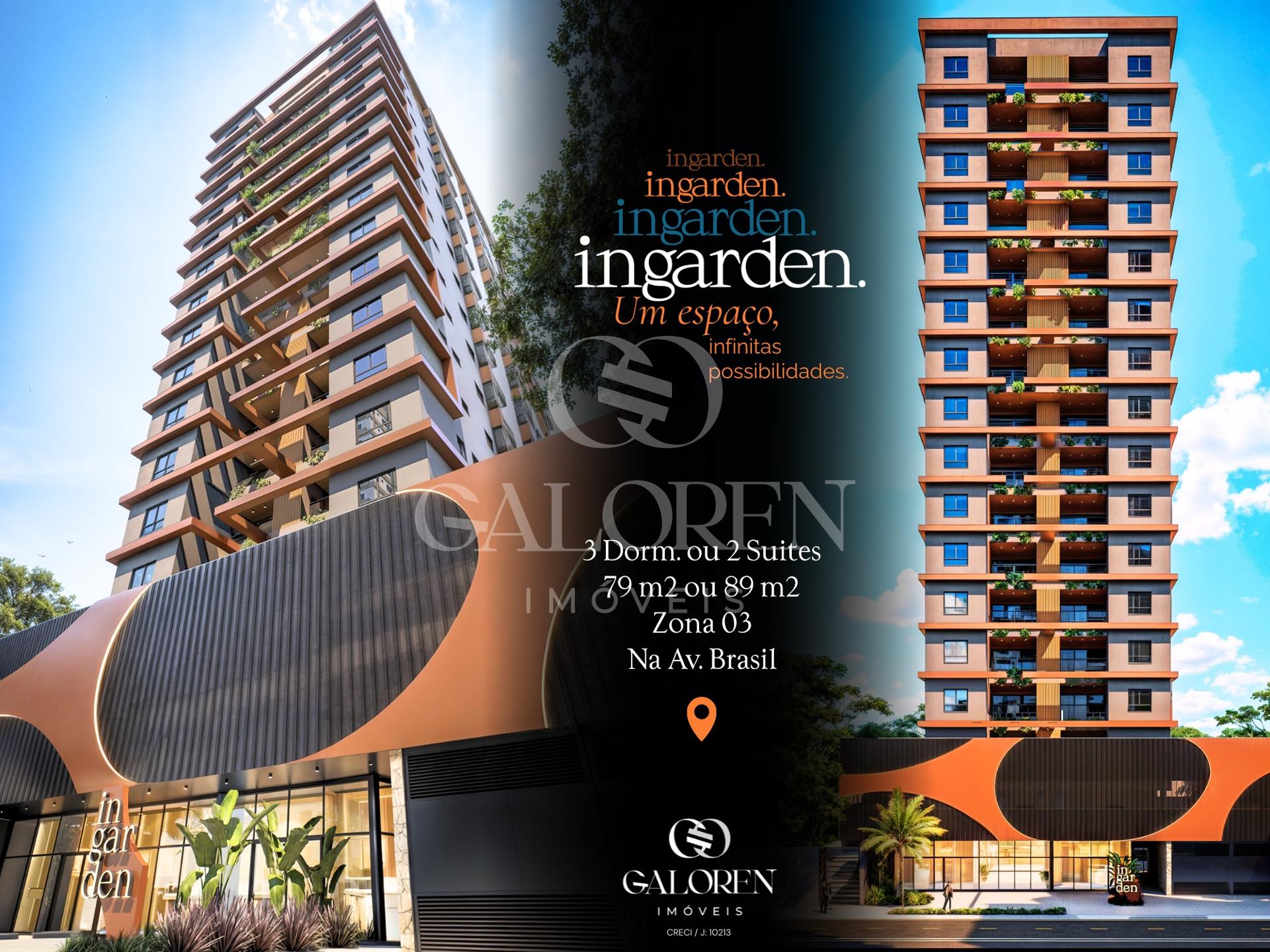 Lançamento na Av. Brasil: Ingarden Residence, torre única com lazer completo
