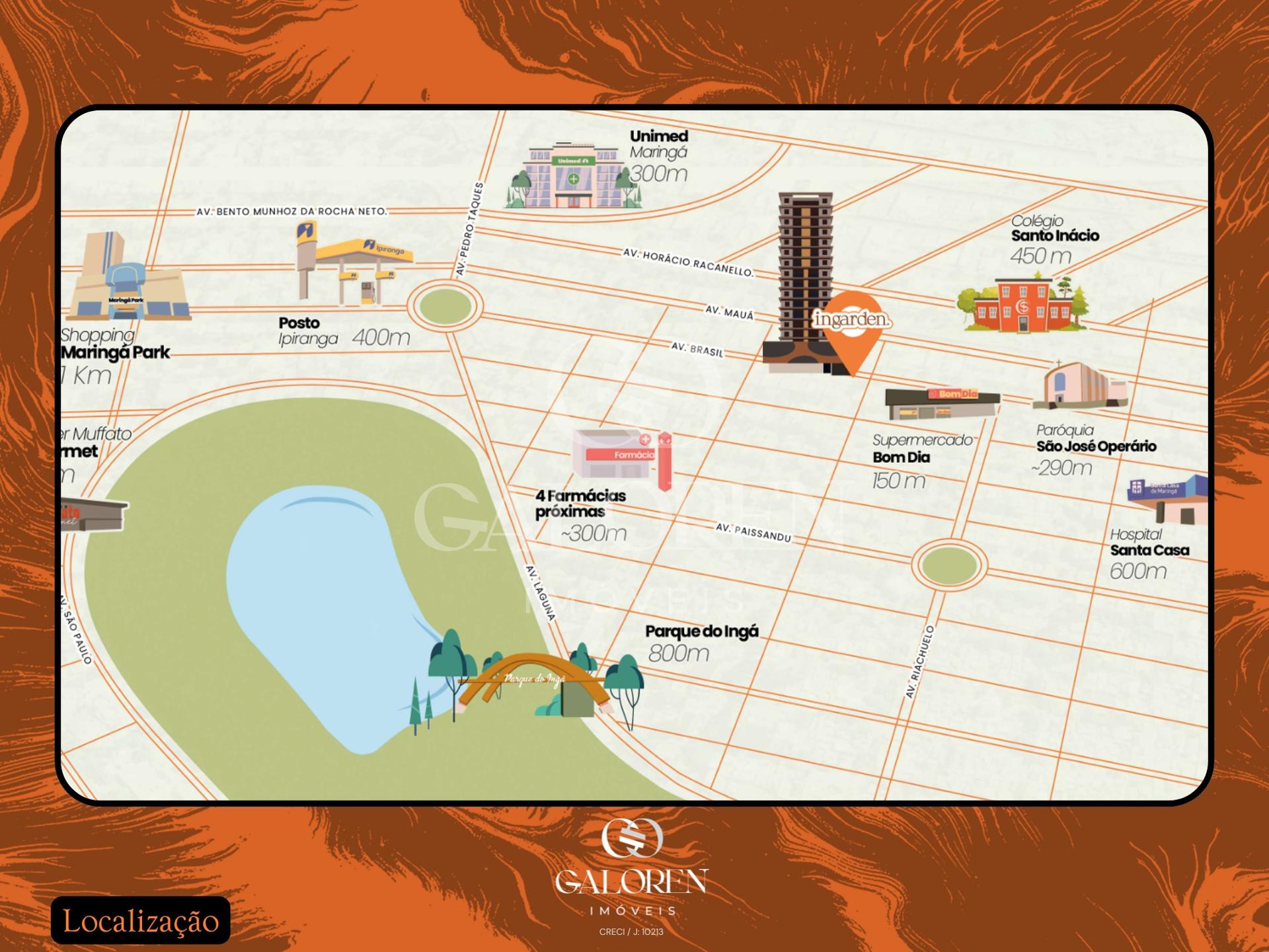 Lançamento na Av. Brasil: Ingarden Residence, 3Q, torre única com lazer completo