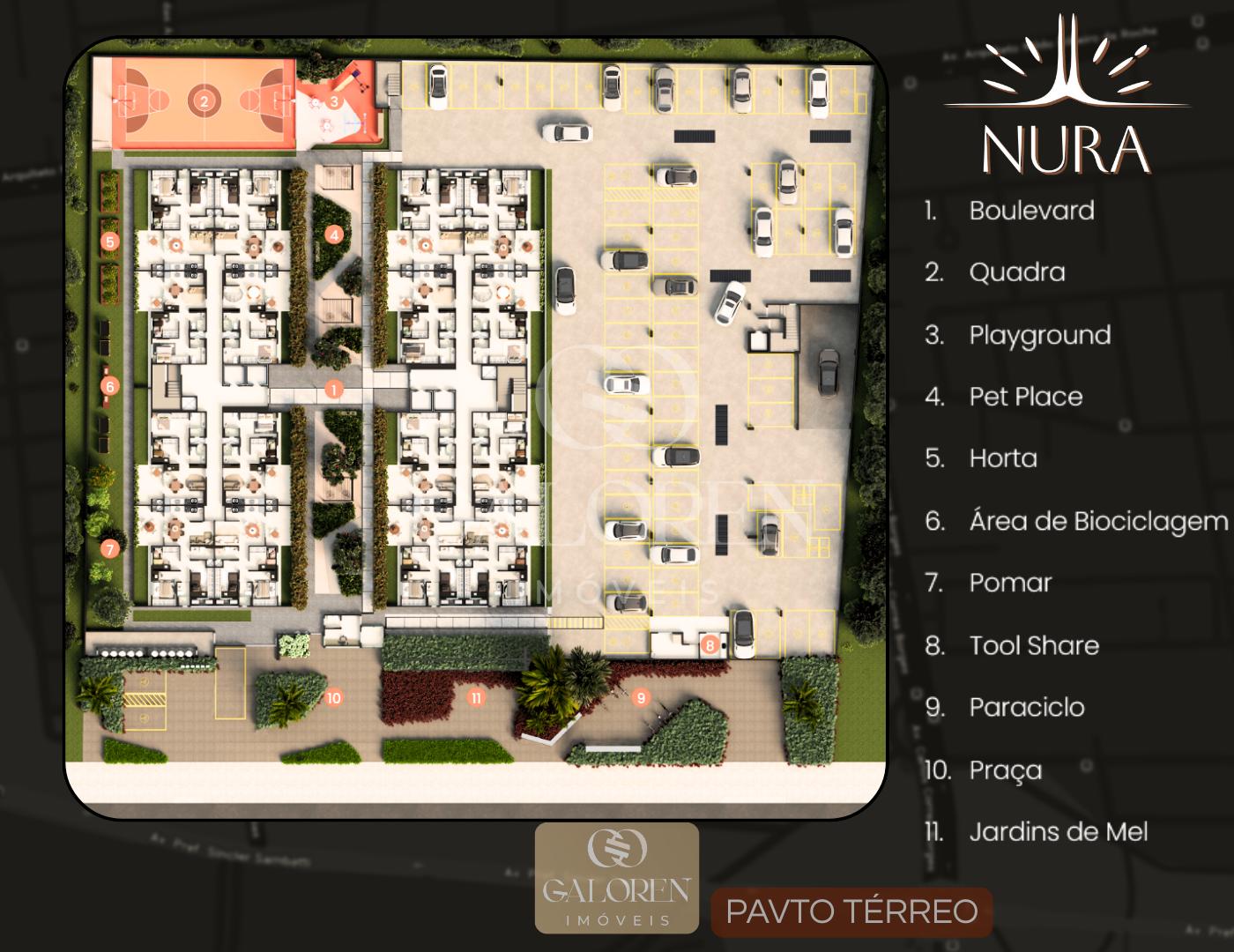 Nura 3Q c/ 1 suite / 60 m2: lazer completo | A 100 m da Av. Carlos Borges.
