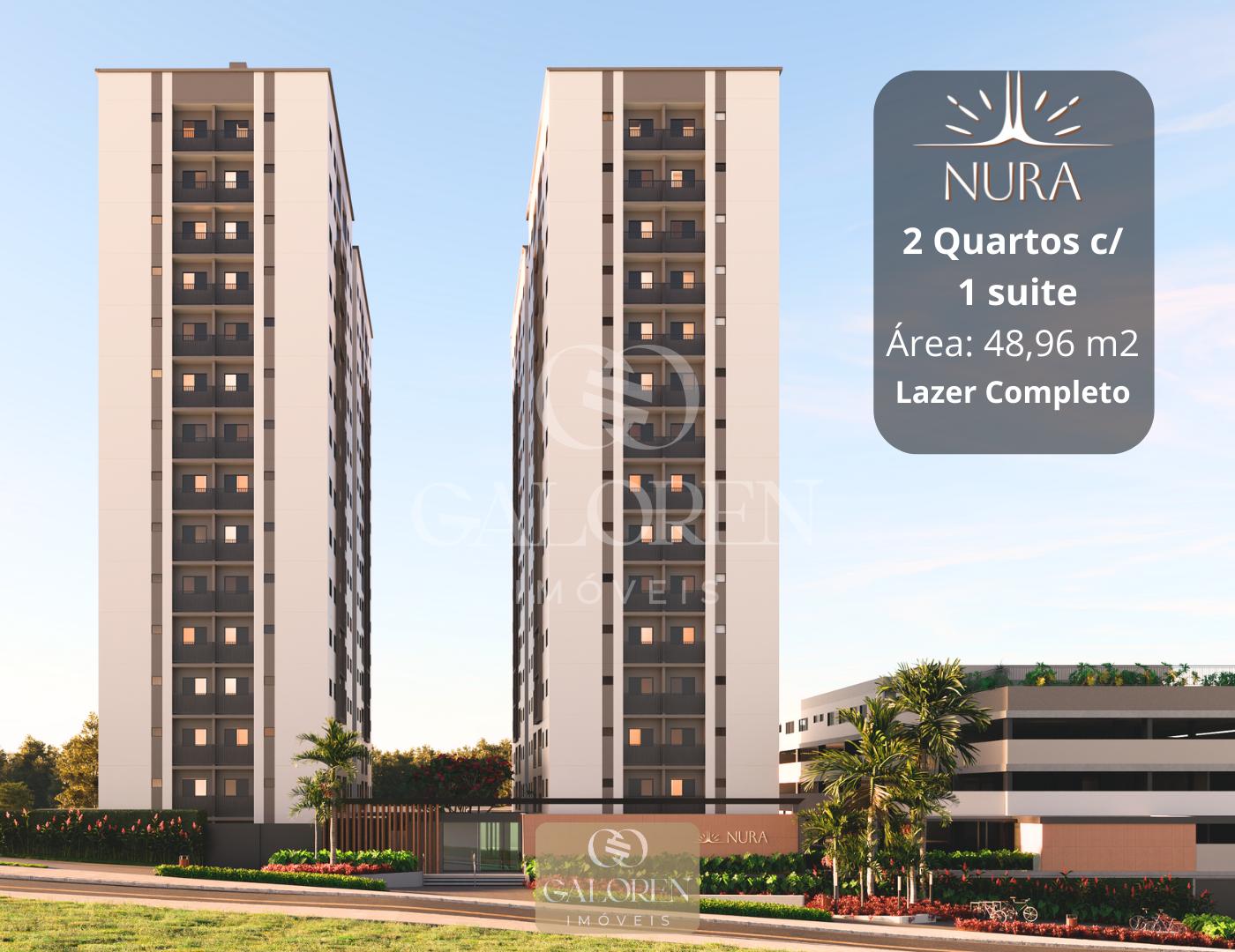Nura 2Q c/ 1 suite / 49 m2: lazer completo | A 100 m da Av. Carlos Borges.