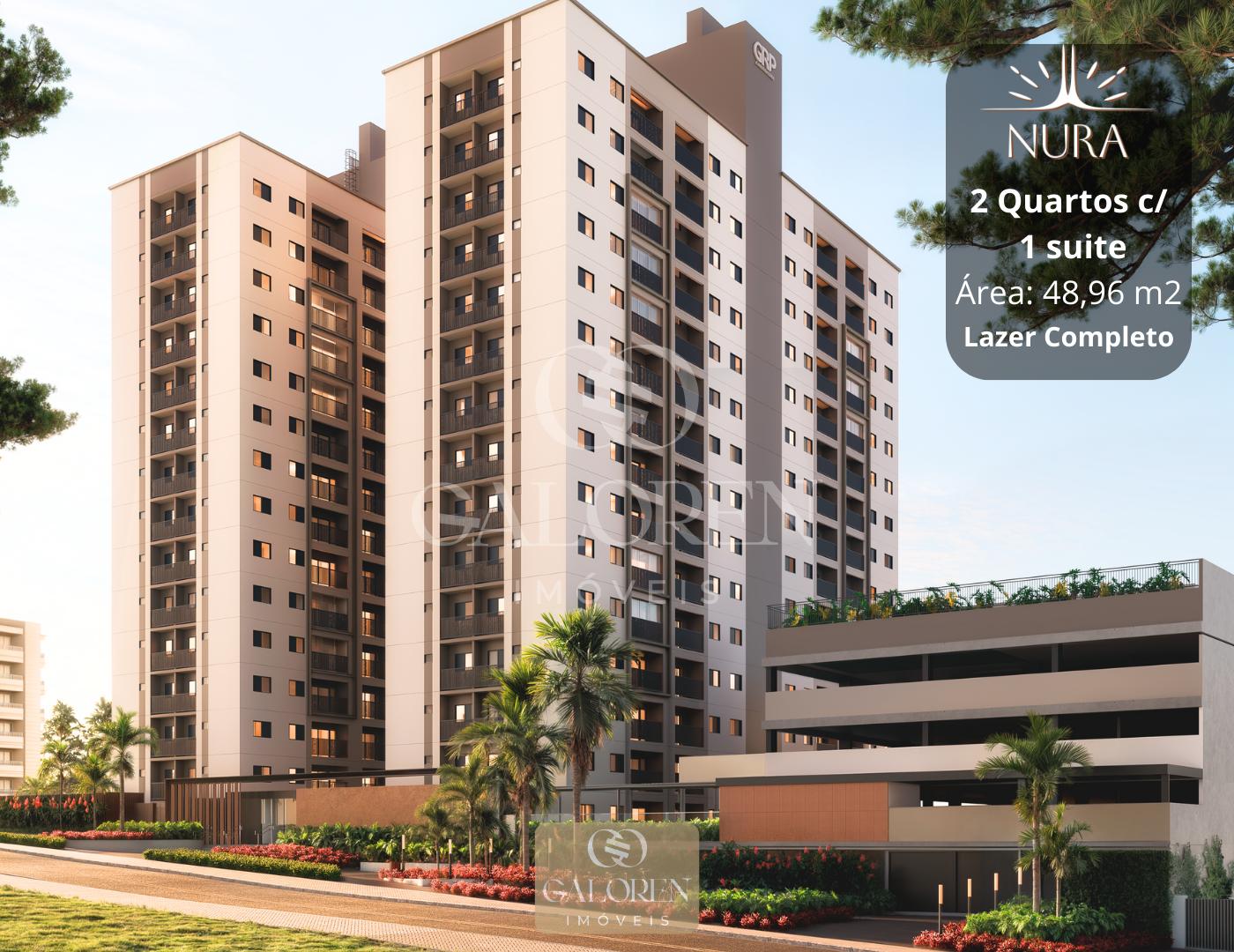 Nura 2Q c/ 1 suite / 49 m2: lazer completo | A 100 m da Av. Carlos Borges.