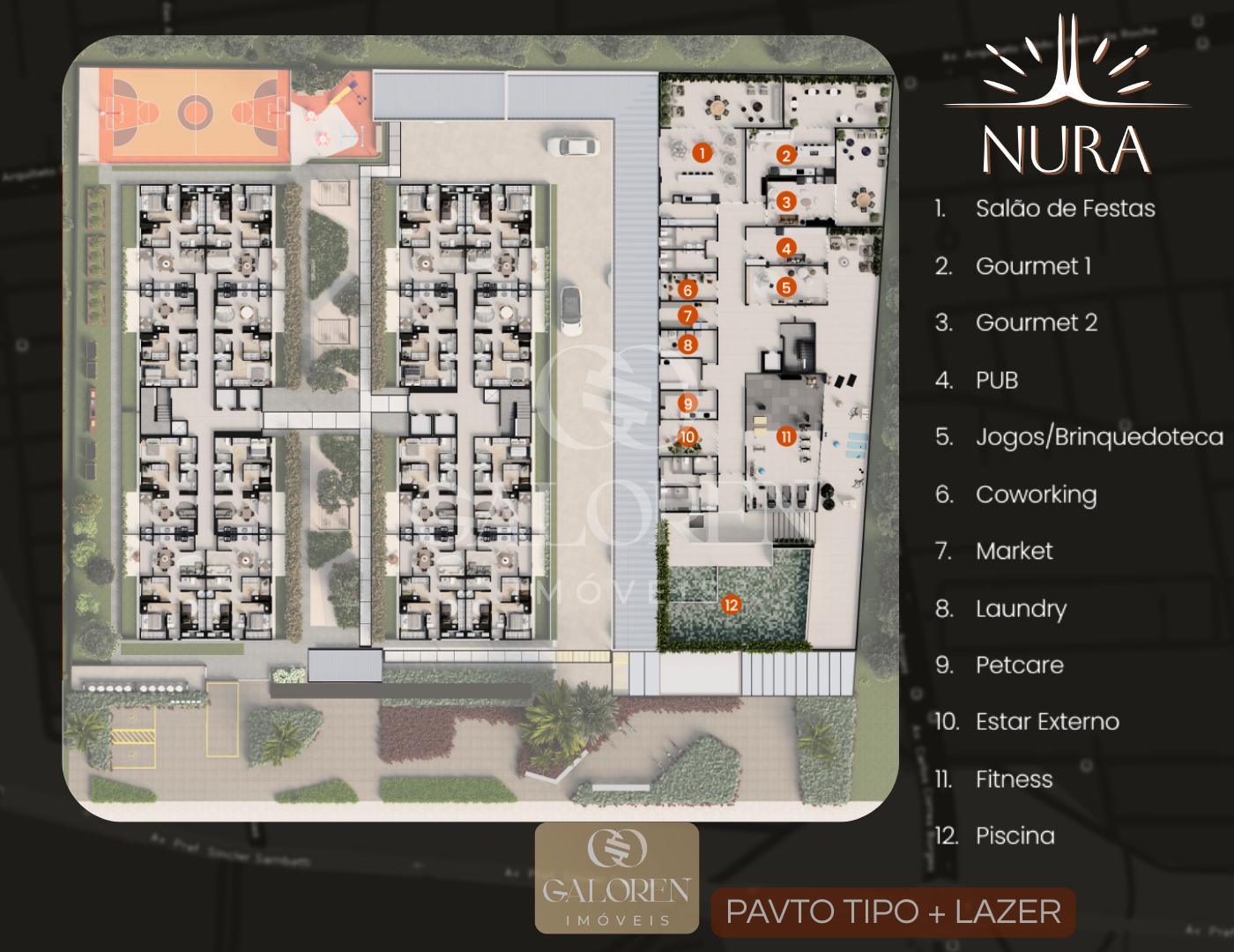 Nura 2Q c/ 1 suite / 49 m2: lazer completo | A 100 m da Av. Carlos Borges.
