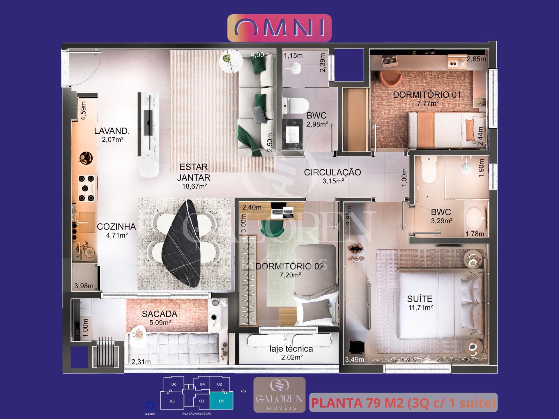 OMNI Residence | Viver na Zona 08 com conveniência, segurança e lazer completo.