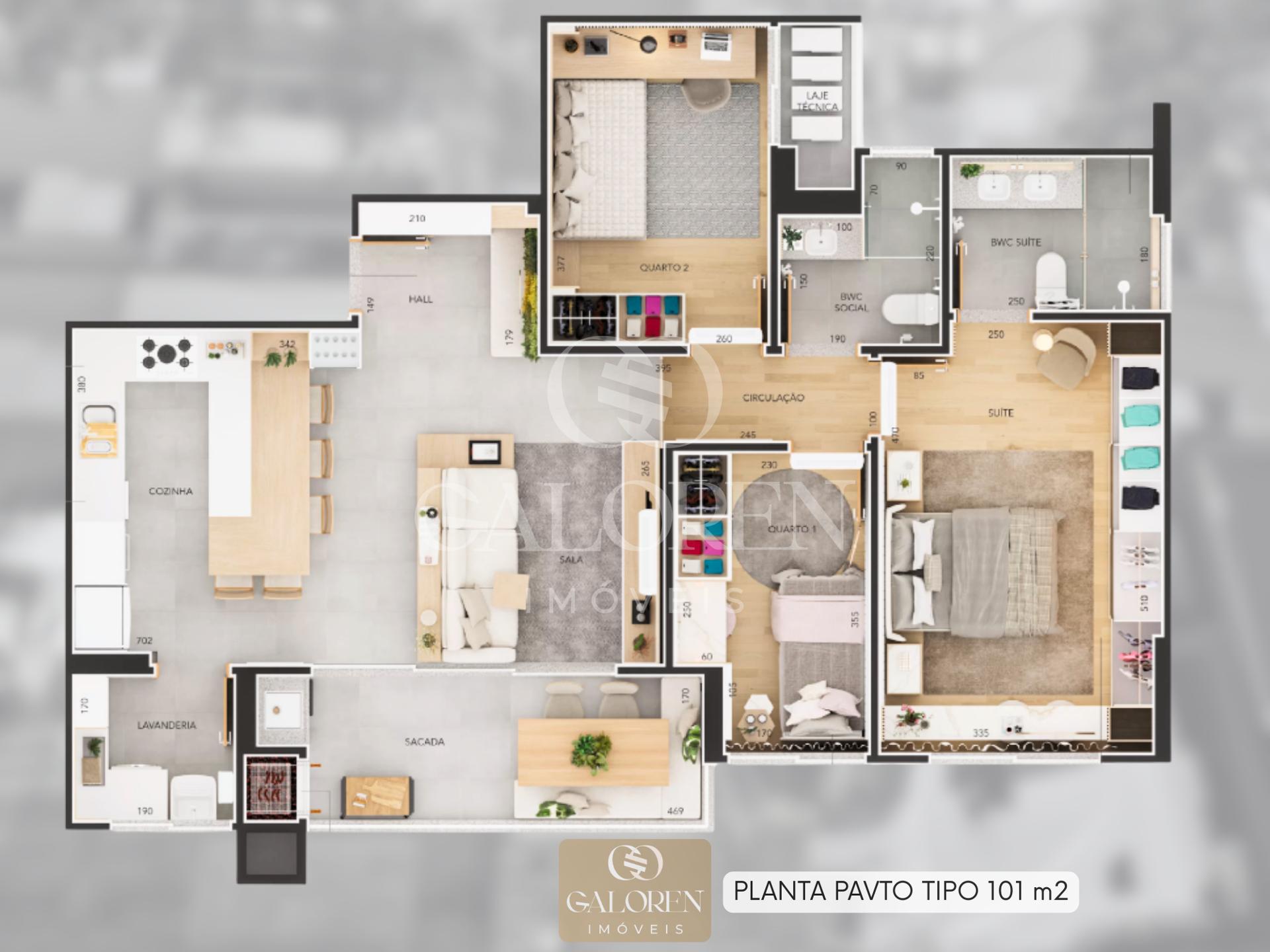 Ap. 3 Q. sendo 1 Suíte e 2 Vagas na Zona 7 | Alto Paraíso Residencial  Maringá