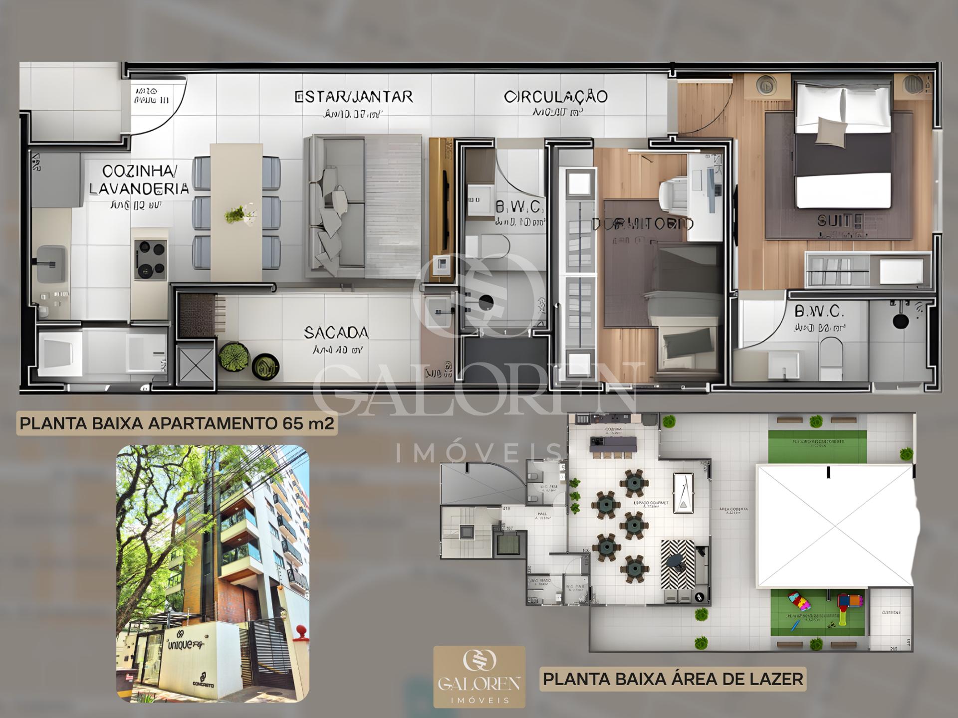 Apto 2 Quartos Mobiliado na Zona 7 - Maringá | Unique FG